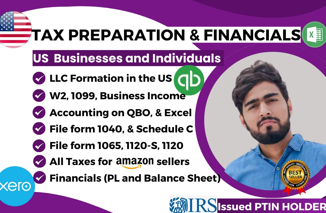 I will handle US tax filing, irs notices, and amended returns