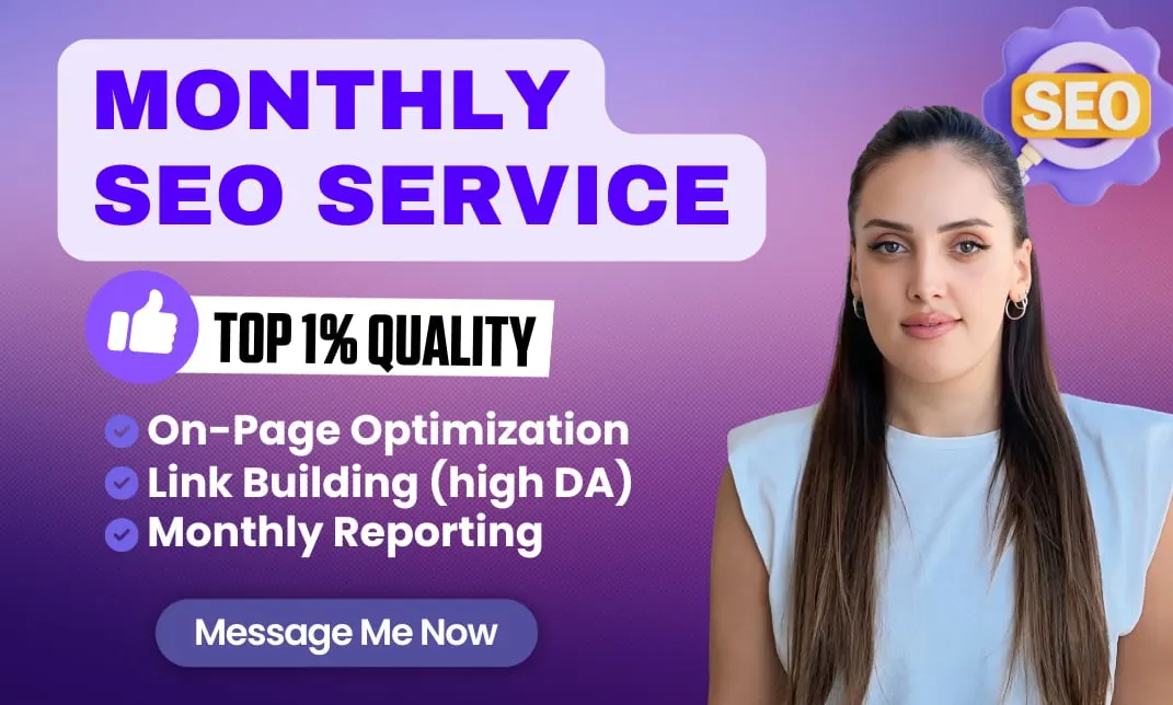 I will provide full SEO monthly service as your optimization expert