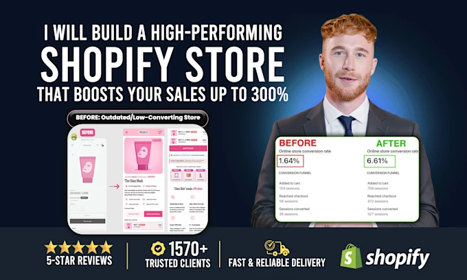 I will build shopify store design or dropshipping ecommerce store.