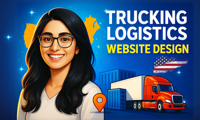 I will create logistics, trucking, dispatch, freight broker, moving website