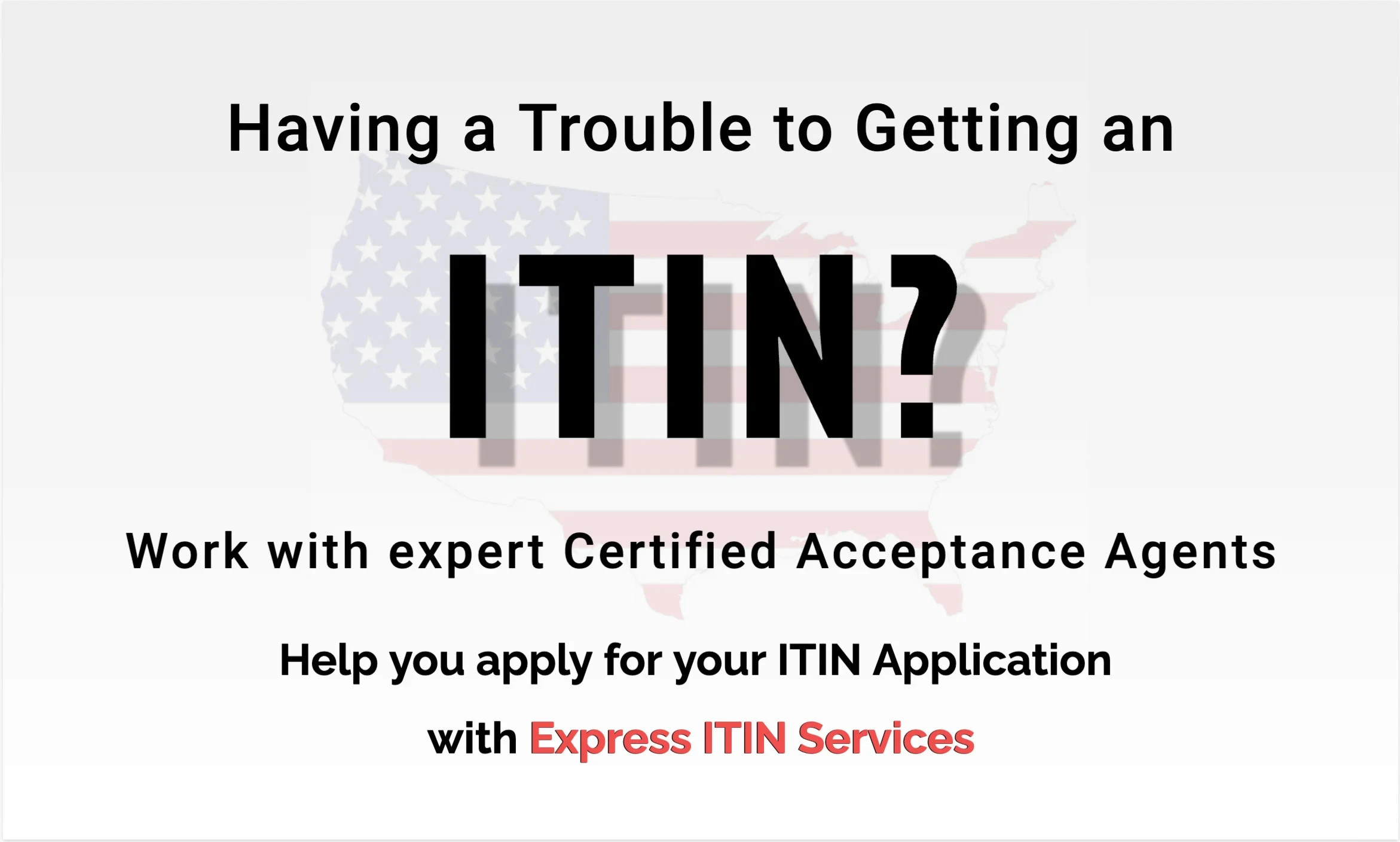 I will apply for itin individual taxpayer number as an irs caa