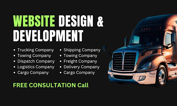 Our agency will create a transport, courier, trucking,cargo, and freight website