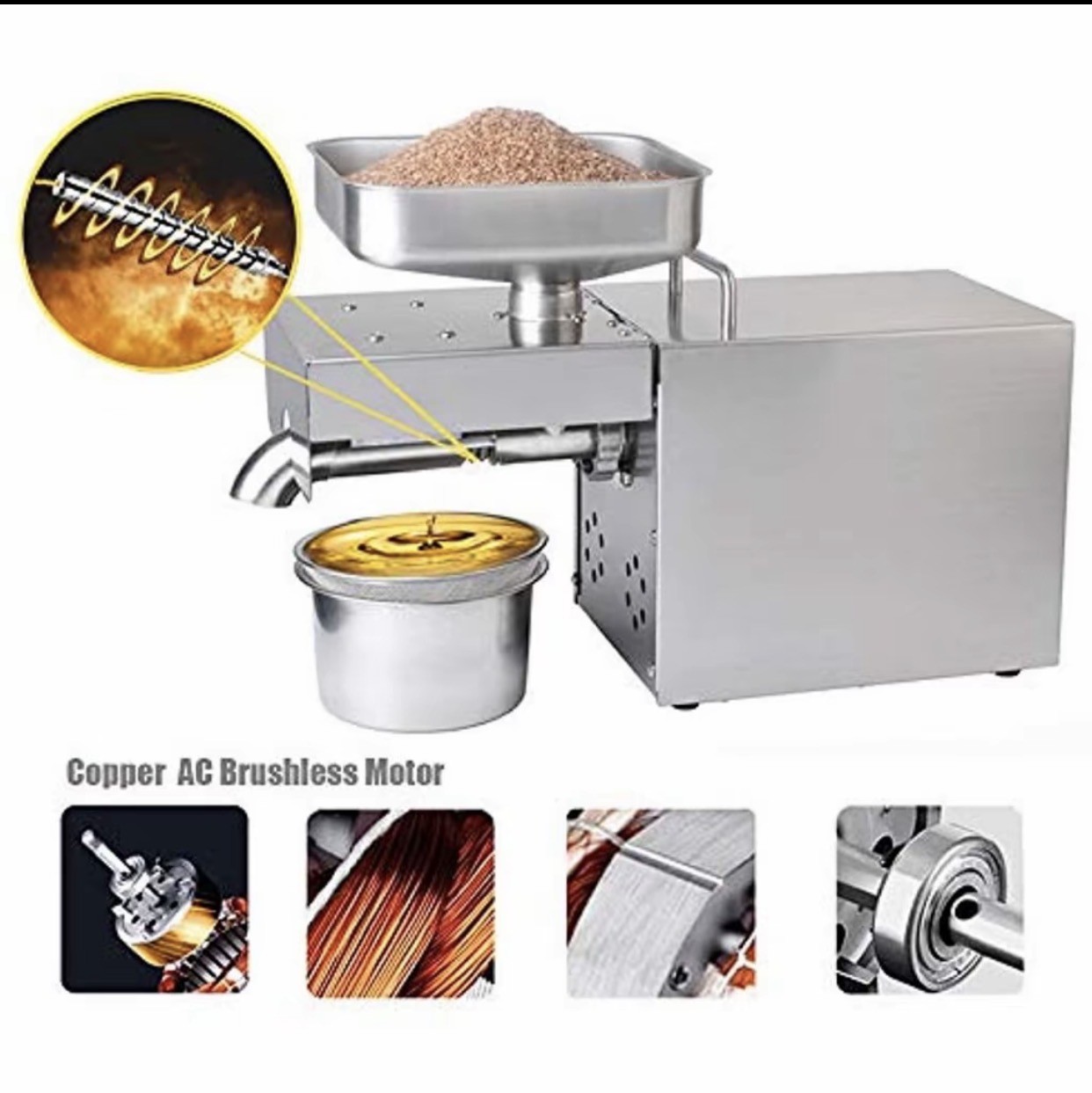 Organic oil Expeller for peanut canola sesame oil press 